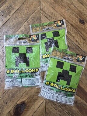 24 Minecraft Creeper Balloons